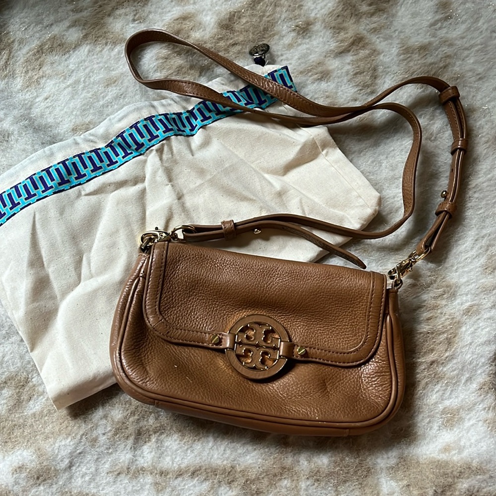 Tory Burch Amanda Mini Crossbody Tan